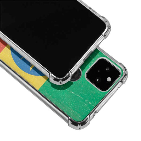 Ethiopia Flag Distressed Google Pixel 5a 5G Clear Case
